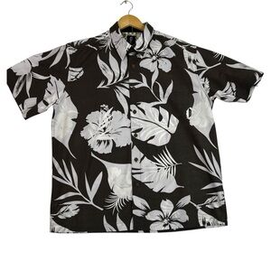 Billabong Hawaiian/ tropical shirt brown/ white men’s medium